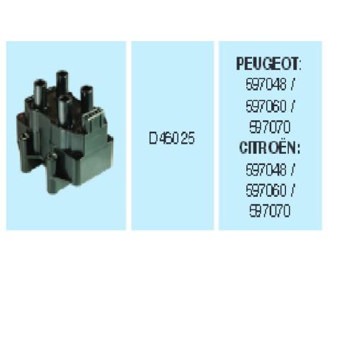 BOBINA ENC. PEUGEOT CITROEN 106 205 306 405 406 BOXER PART. BER. SAXO JUMP. BX ZX VDO 597048-597060