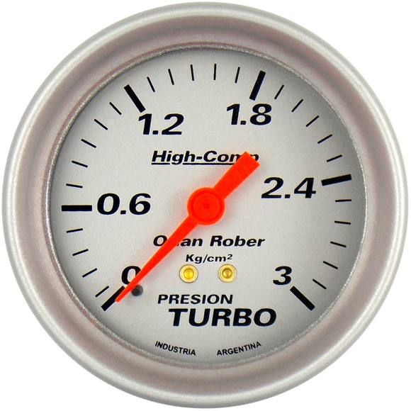 MANOMETRO PRESION DE TURBO ESCALA: 0-3 KG/CM2 FONDO GRIS