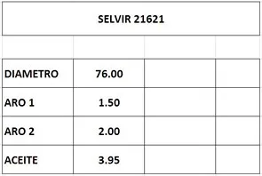 AROS  76.0mm FIAT 147-UNO 1.3 N  STD (CRO) CTI
