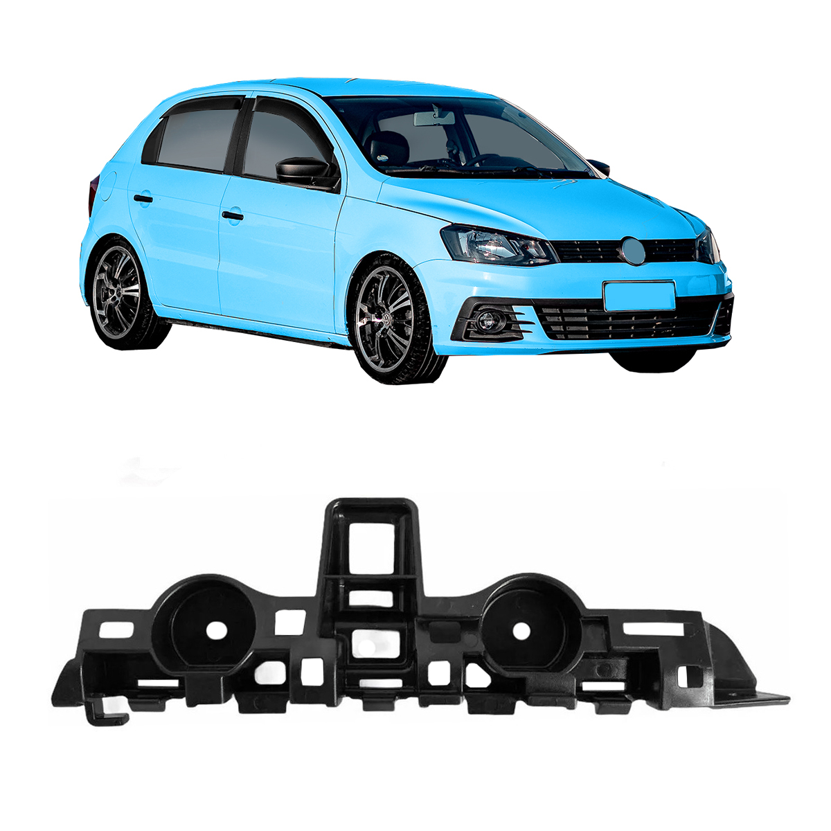 Soporte Guia de Paragolpe Derecha Volkswagen Gol G7 2016 2018