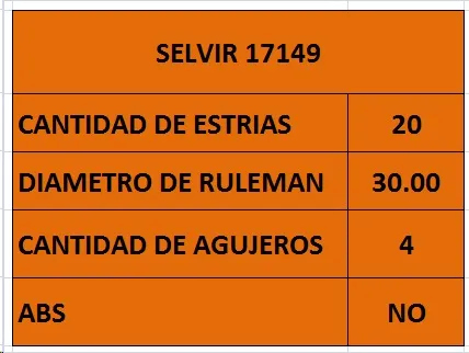 MAZA RUEDA DEL FIAT 128-147 (20 ES) GSP