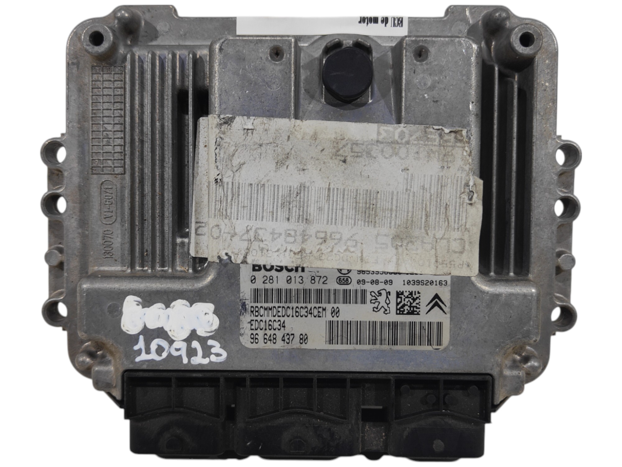 ECU de motor Peugeot Citroen 1.6 HDI 2009, Ref: 10923-K3B7