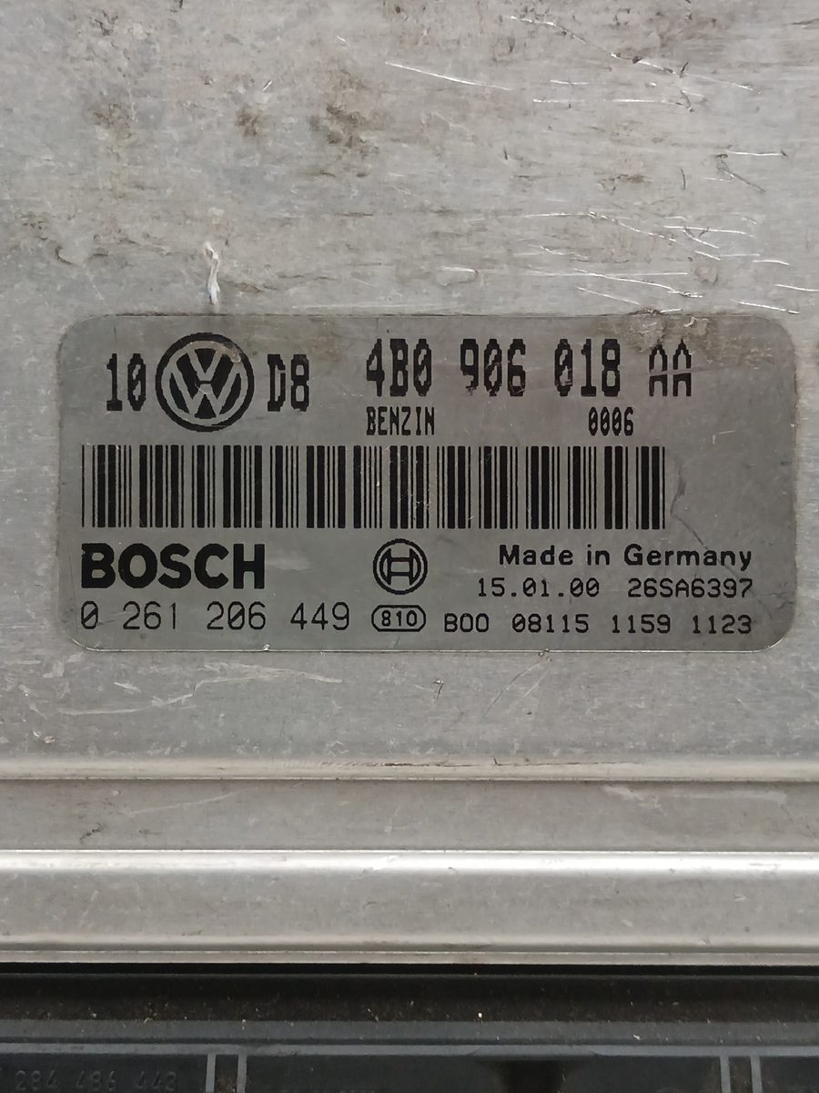 Centralita Motor Uce Audi A4 Berlina (B5) 1994-1999 1,8 1.8L 92kW 4B0906018AA