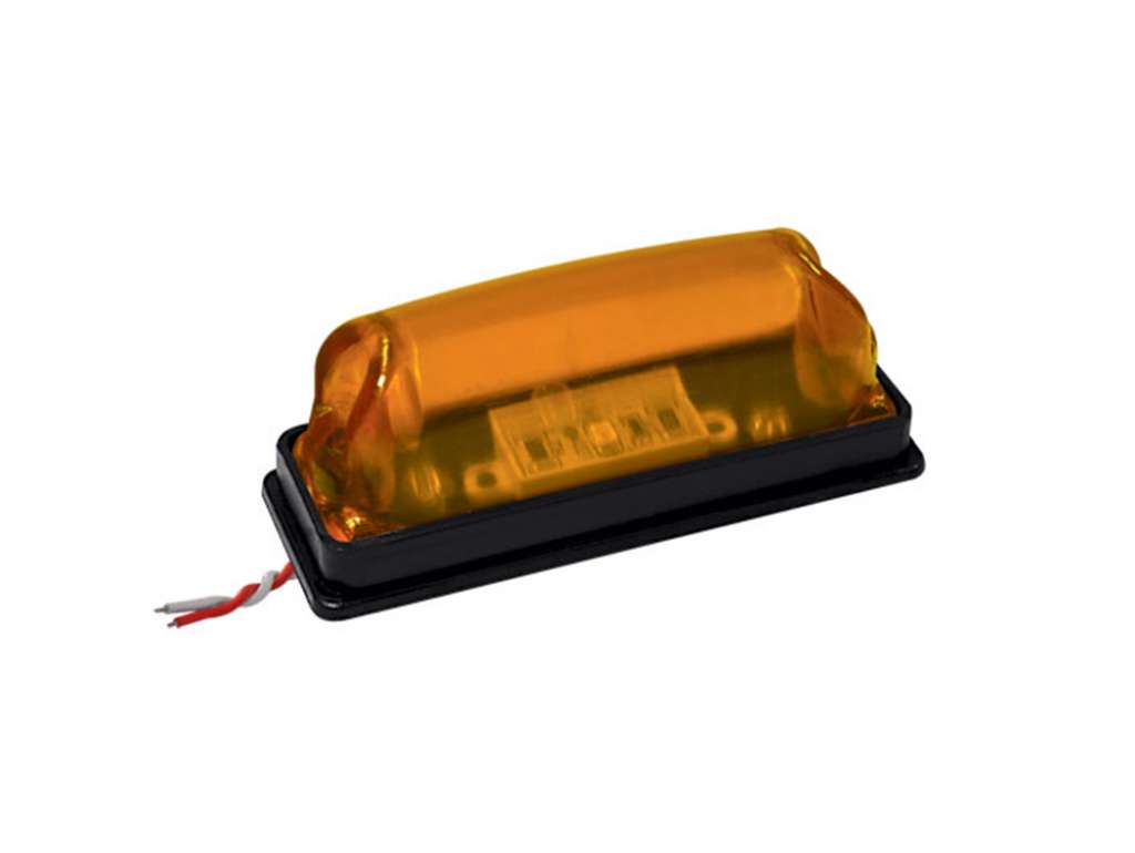 Faro lateral ámbar LED 12V/24V rectangular fino