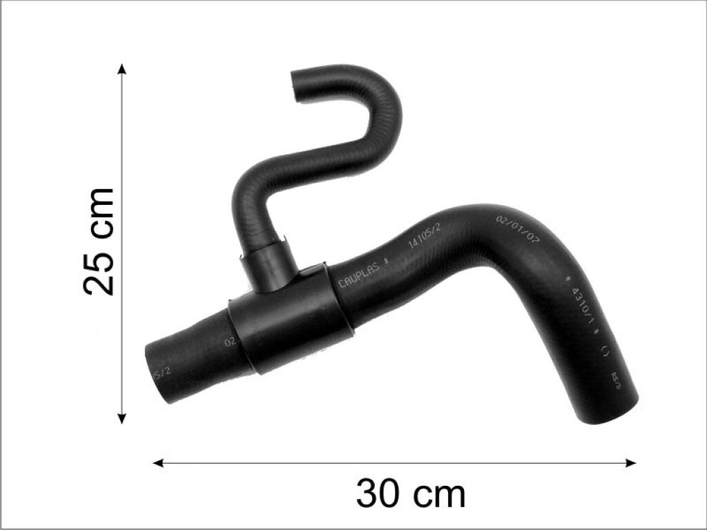 CAÑO VOLKSWAGEN RADIADOR SUPERIOR GOL SAVEIRO III 1.9SD (4310)