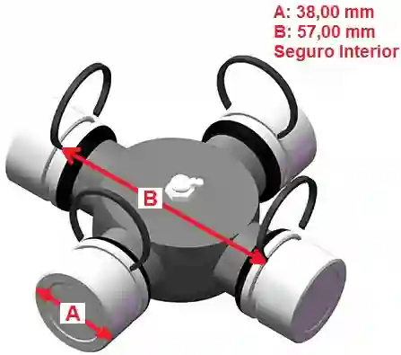 CRUCETA 38.00mm MERCEDES BENZ U730 5-12213X