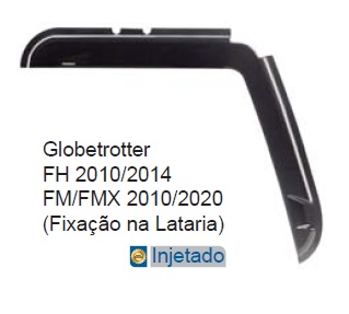 DEFLECTOR LLUVIA VOLVO FIJACION EN CHAPA (KIT 2 P)
