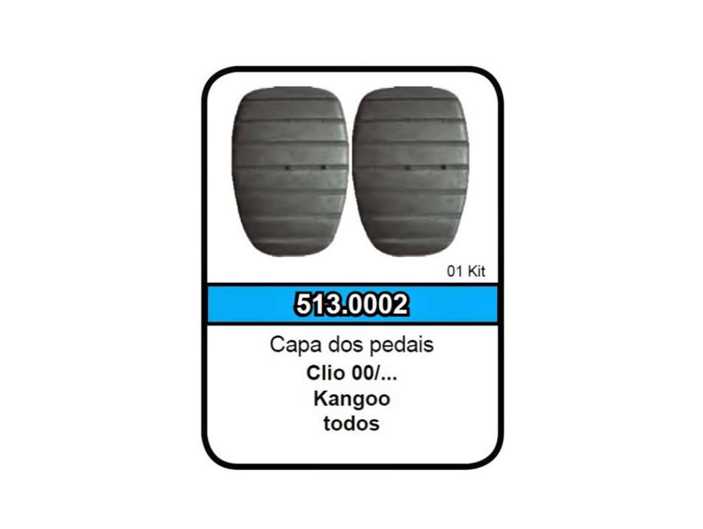 GOMA PEDAL RE CLIO/KANGOO EMBR/FRENO JGO