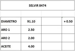 AROS 91.1mm HYUNDAI-MITSUBISHI 2.5D 0.50 RIK