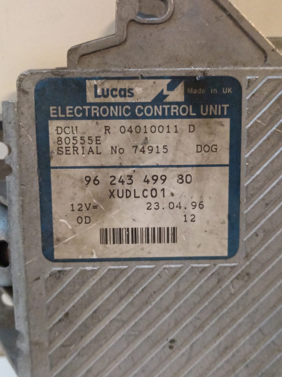 Centralita Motor Uce Peugeot 406 Berlina (S1/S2) 1995-2005 SVDT 2.1L 80kW 96243499