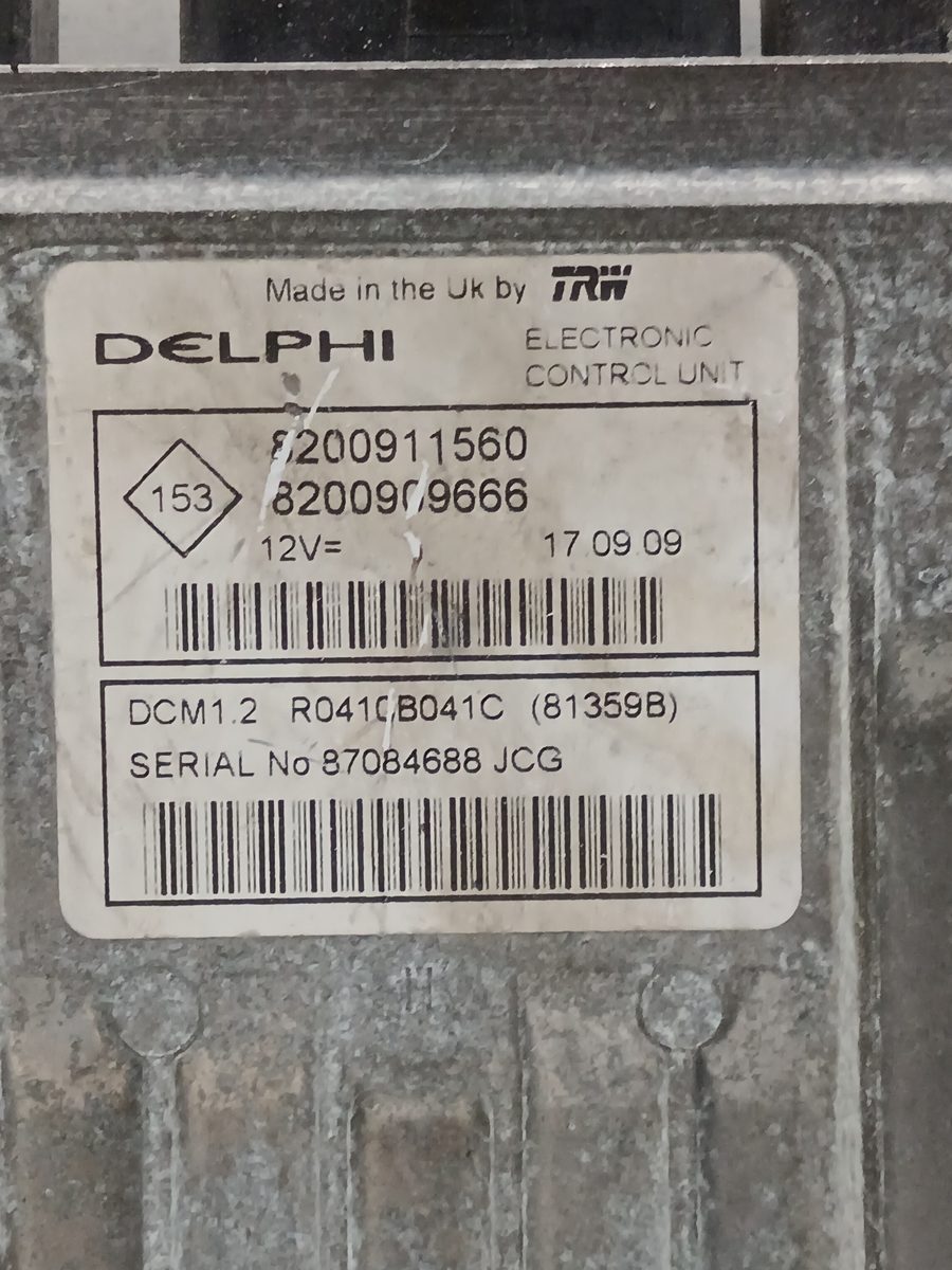 Centralita Motor Uce Renault Clio III 2005-2016 Confort Dynamique 1.5L 78kW 8200911560