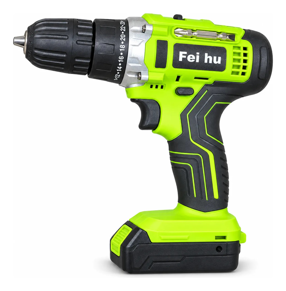 Taladro Atornillador Percutor Inalámbrico 21v Verde Lima 60