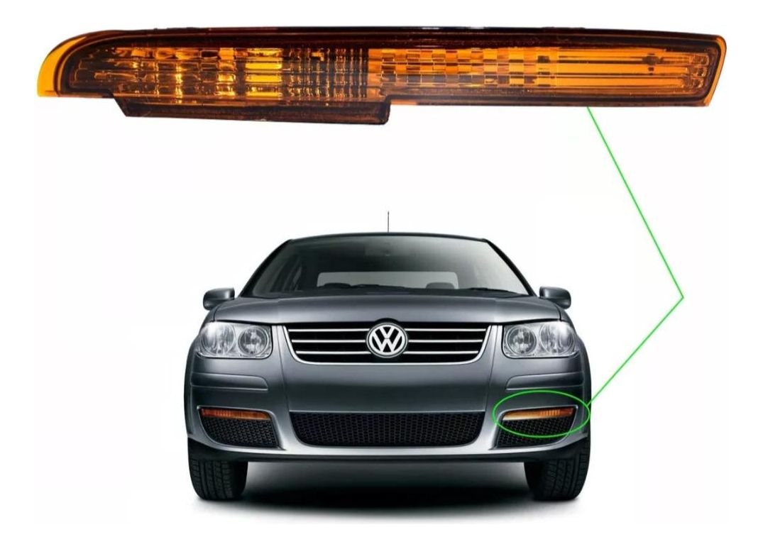 Señalero Paragolpe Volkswagen Bora Izquierdo C/ Portalámpara