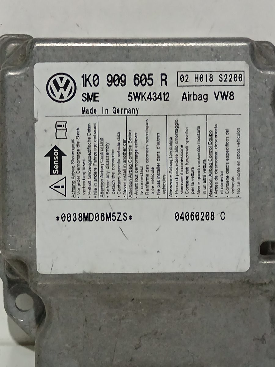 Centralita Airbag Volkswagen Jetta (1K2) 2005-2010 Advance 1.9L 77kW 1K0909605R