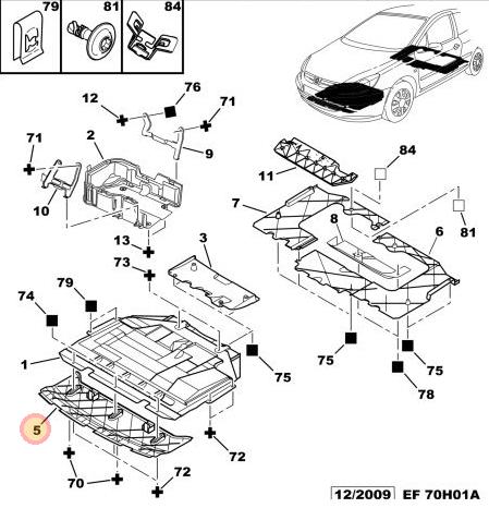 DEFLECTOR INFERIOR PARAGOLPE DELANTERO PEUGEOT 307 MODELO NUEVO [ALTERNATIVO]