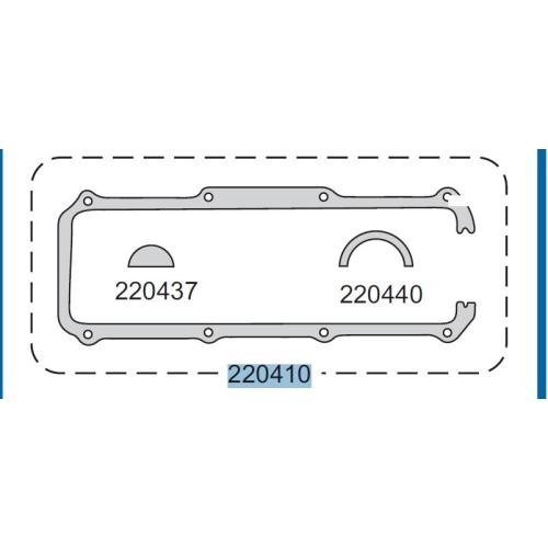 JUNTA TAPA VALVULAS VW 1.6D C/MEDIAS LUNAS OSSCA 01820 - SABO 46560 o TARANTO 220410-OSCA 026198025