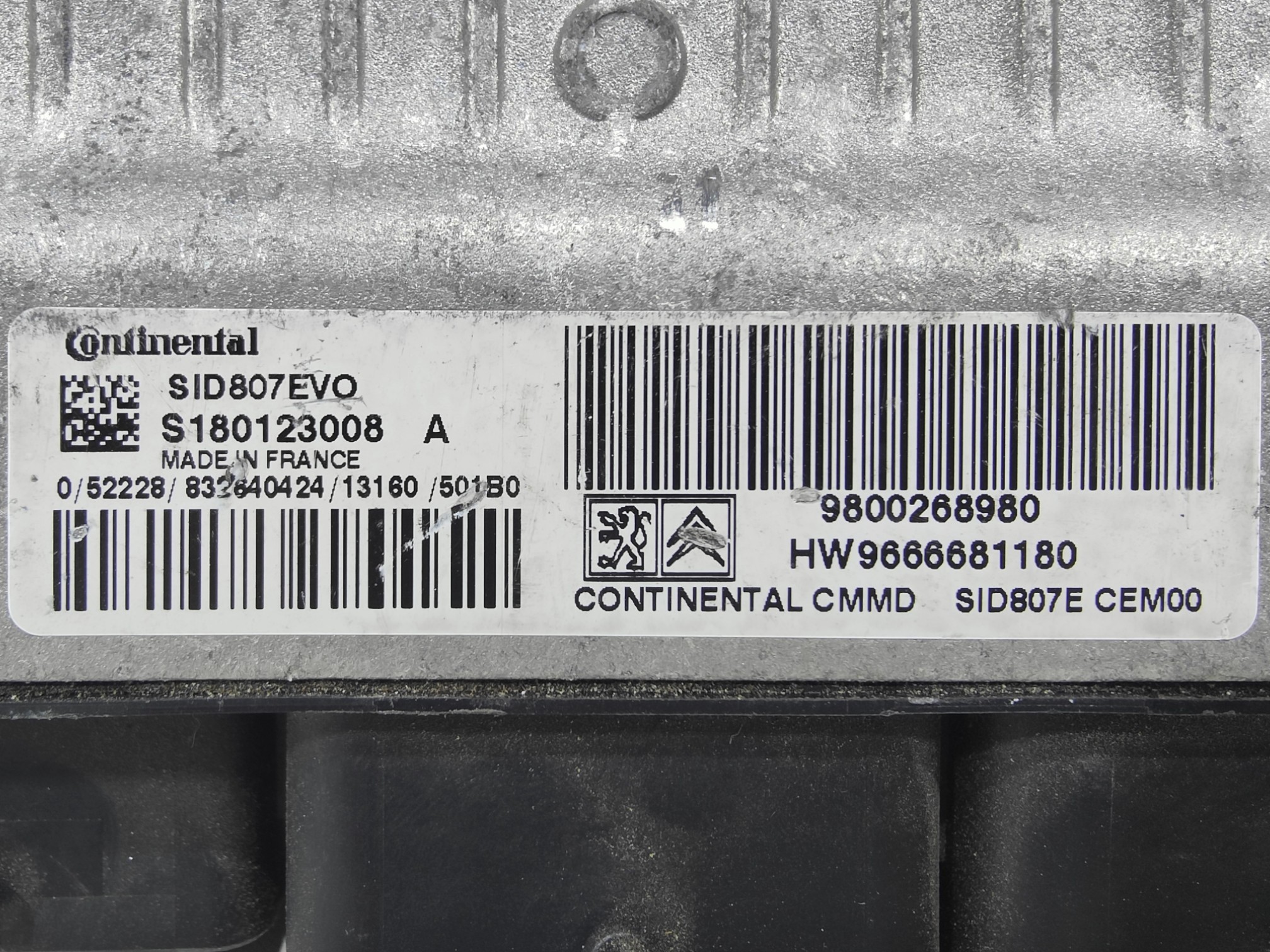 ECU de motor Peugeot 308 1.6 HDI , Ref: 8318-K3B10