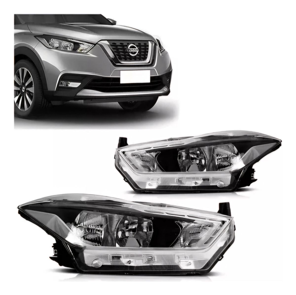 Semióptica Nissan Kicks 2017 Led Derecha