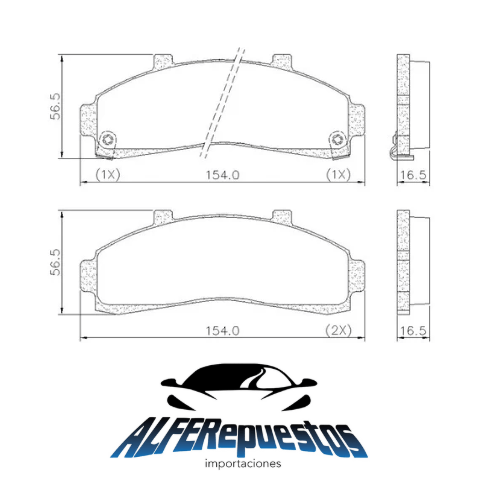 -PASTILLAS FRENO FORD RANGER 98/12 MAZDA B2500
