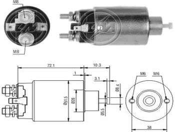 SOLENOIDE MITSUBISHI PE 405/GM N300/SU SIDEKICK/YALE