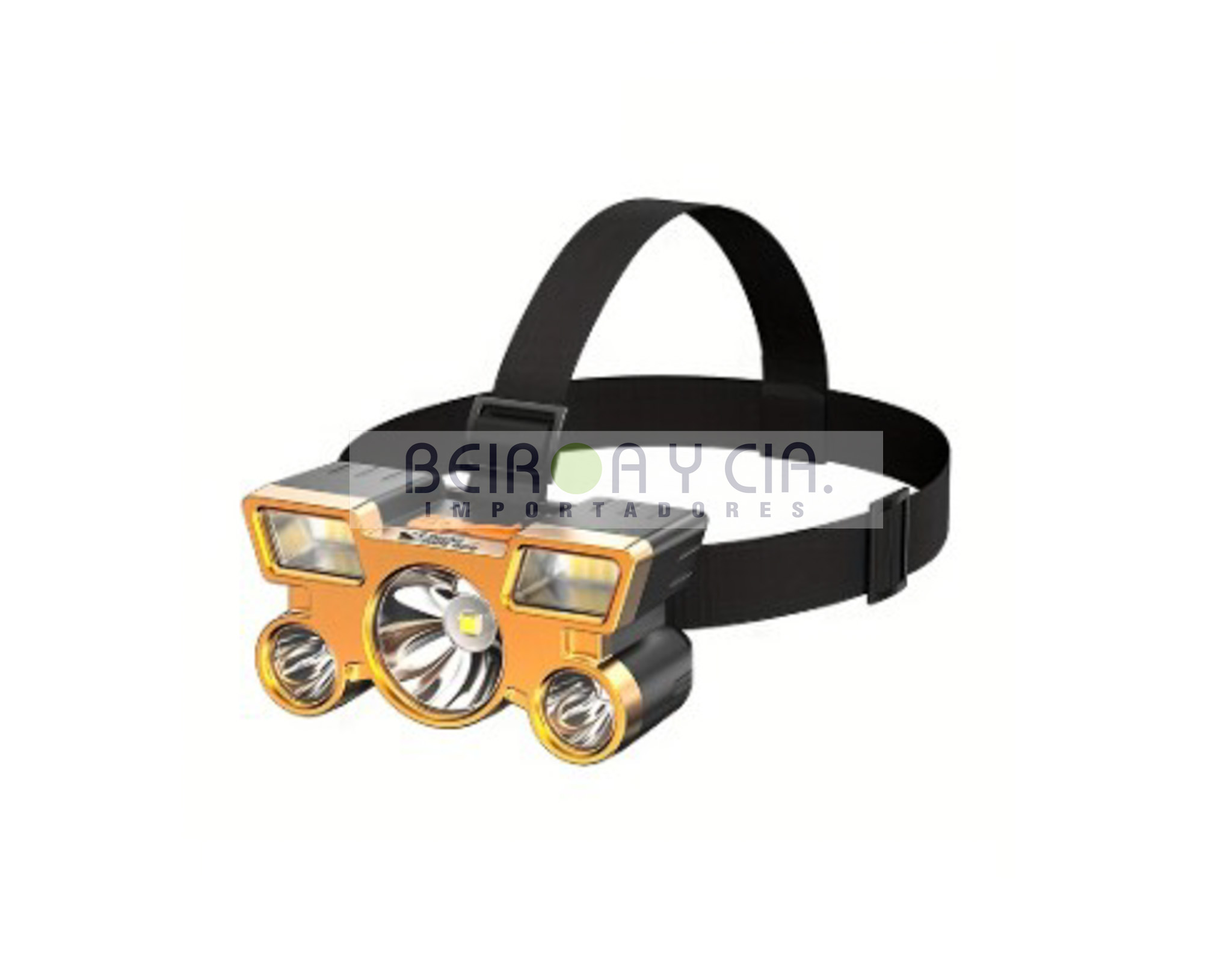 LINTERNA MINERO LED 5 LEDS ALTO BRILLO