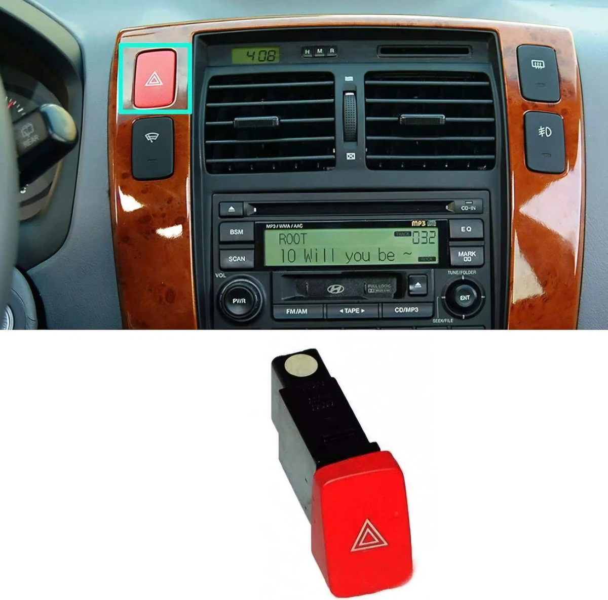 Llave Baliza Hyundai Tucson 2004 A 2009 Original