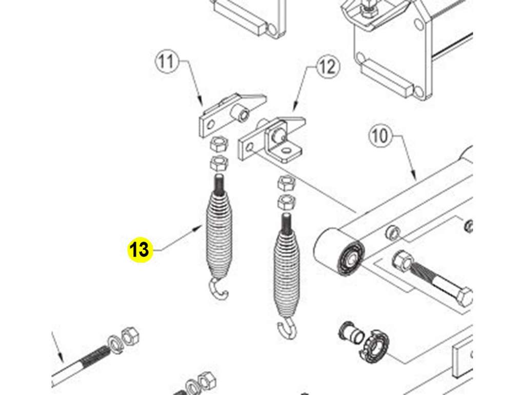 Resorte para sembradora Fercam F220