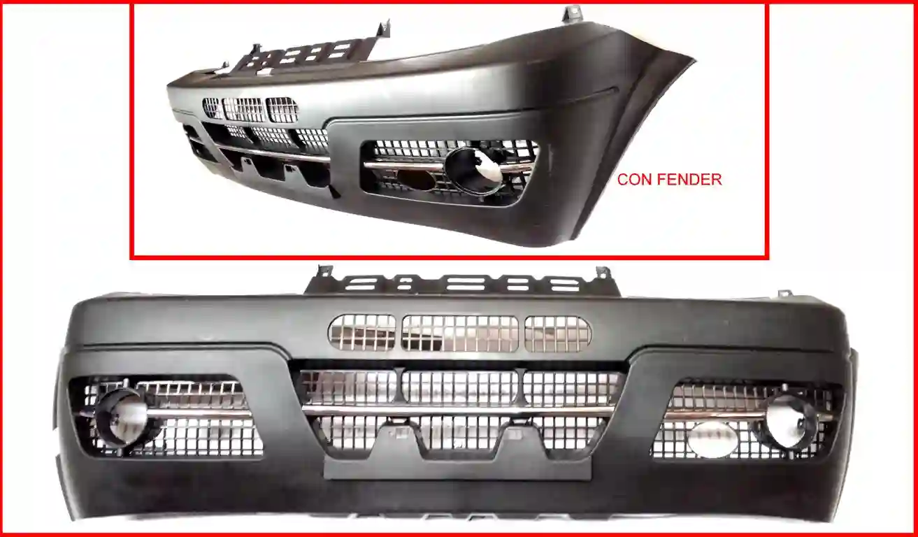 Paragolpe delantero con alojamiento para fender