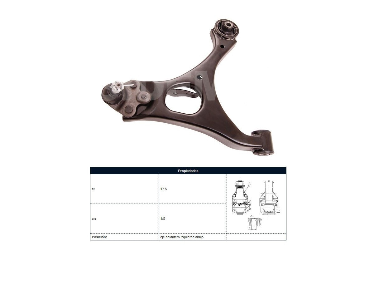 Parilla De Suspension Delantera Honda Civic 06-12 Izq