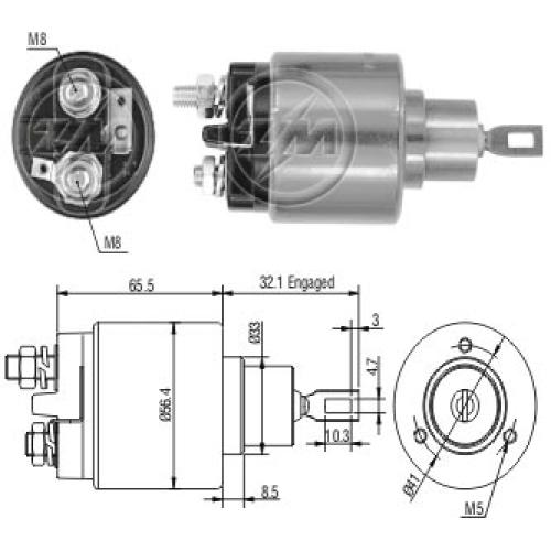 Automático de arranque para motor Fiat 1.7D