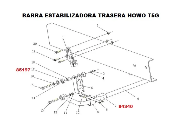 BUJE B/ESTAB PUNTA TRA HOWO T5G