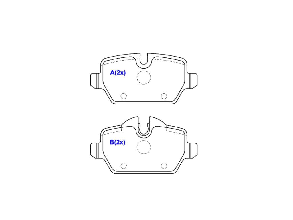PASTILLA FRENO BMW 116/I/118I/320I/316I/318I/320I/MINI TRAS