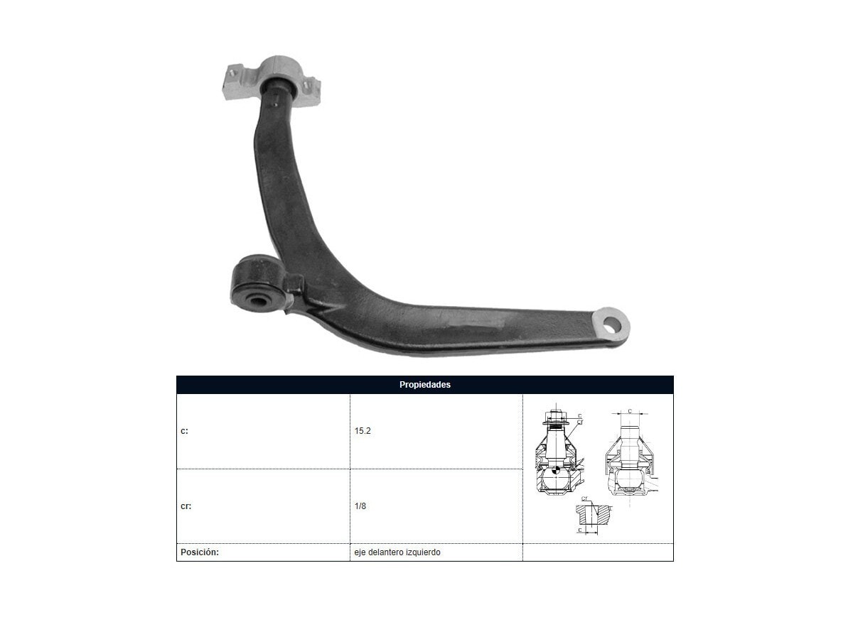 Parilla De Suspension Delantera Peug 406 95-25 Izq