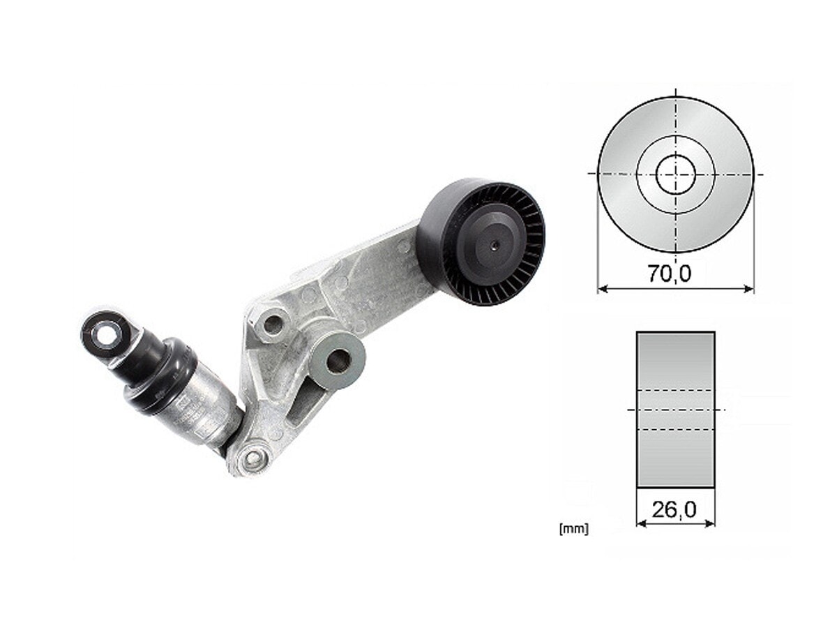 Tensor de correa de accesorios