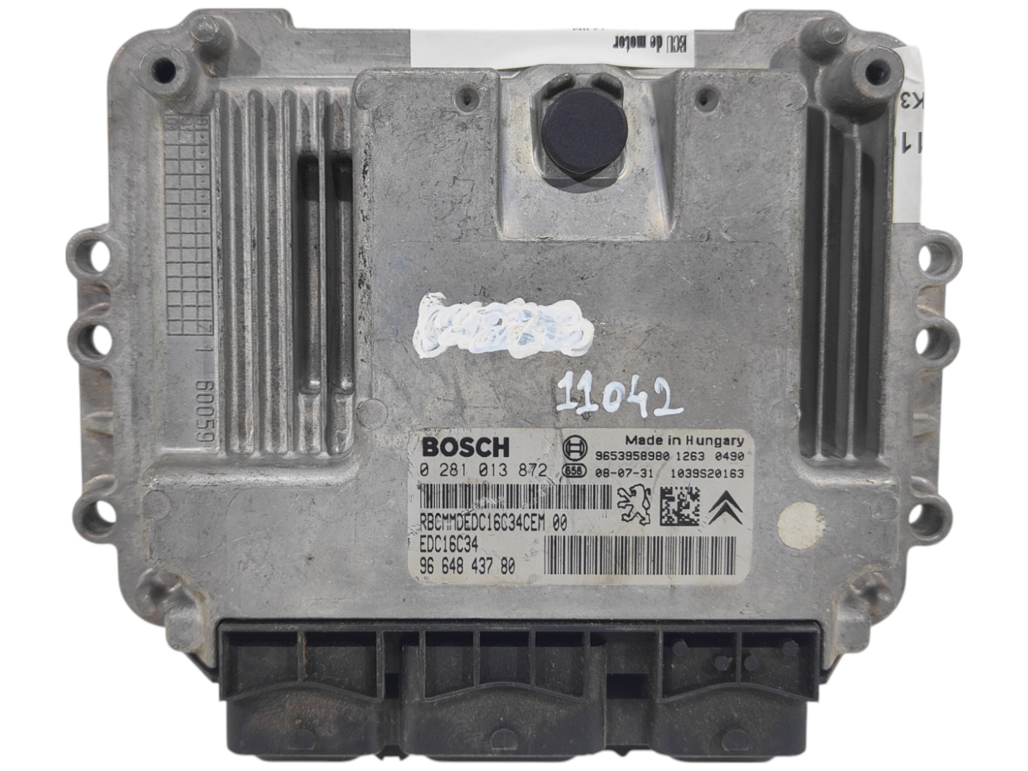 ECU de motor Peugeot Citroen 1.6 HDI 2008, Ref: 11042-K3C10