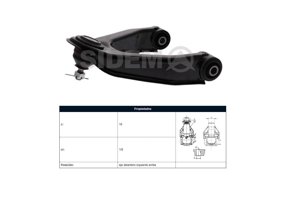 Parilla De Suspension Delantera Nissan D22 98-25 Izq