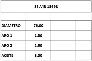 AROS  76.0mm FIAT PALIO 1.3 I  STD CTI