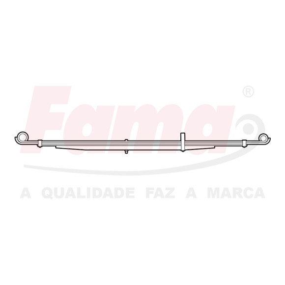 ELASTICO TRASERO TOYOTA HILUX 2.8 1999 EN ADELANTE (ARG)
