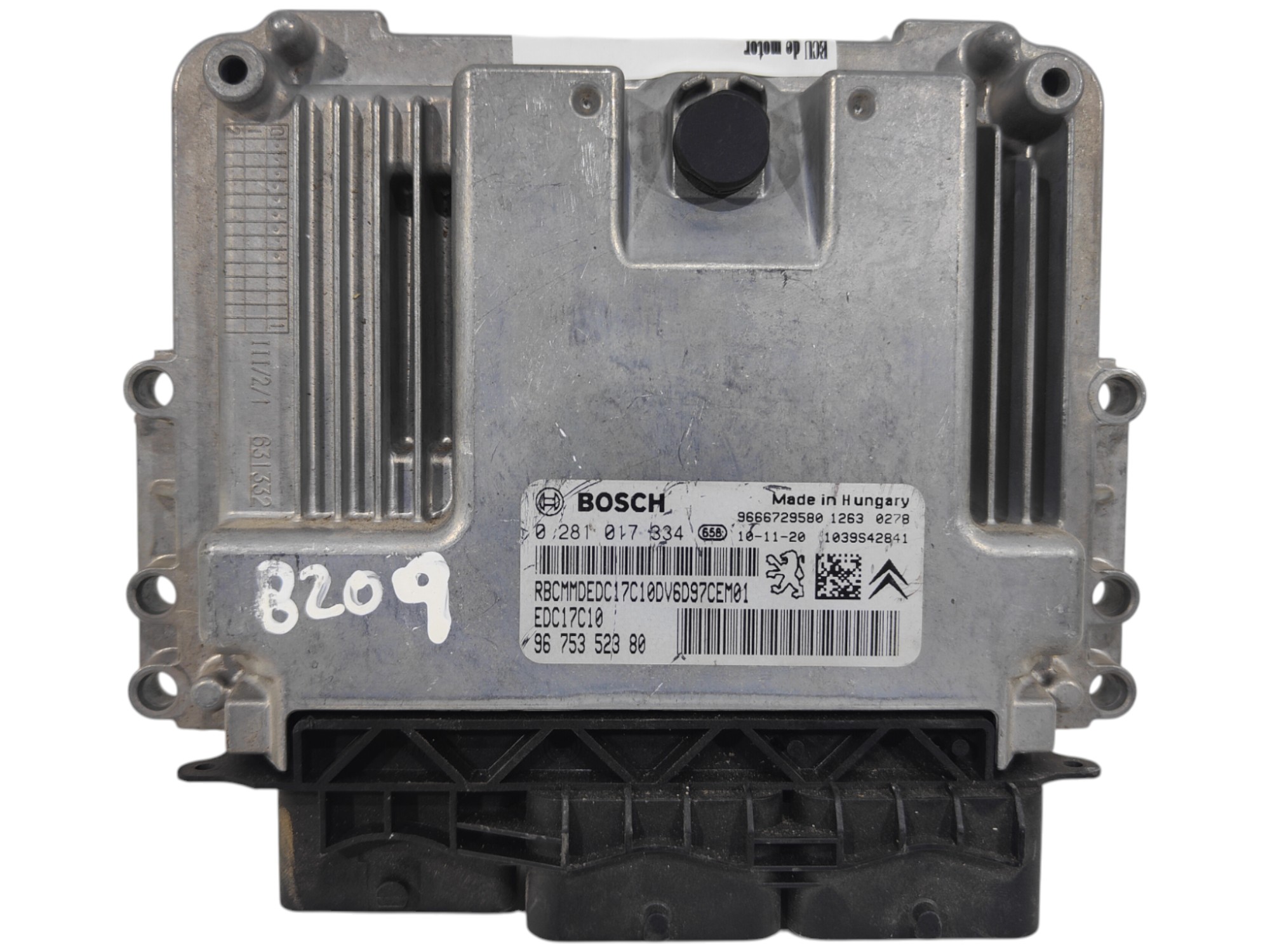 ECU de motor Peugeot Partner 1.6 HDI , Ref: 8209-K3B1