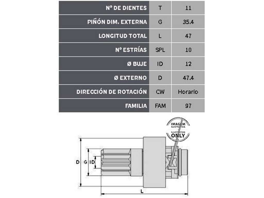 BENDIX BOSCH TO COROLLA NUEVO 1.8 11D