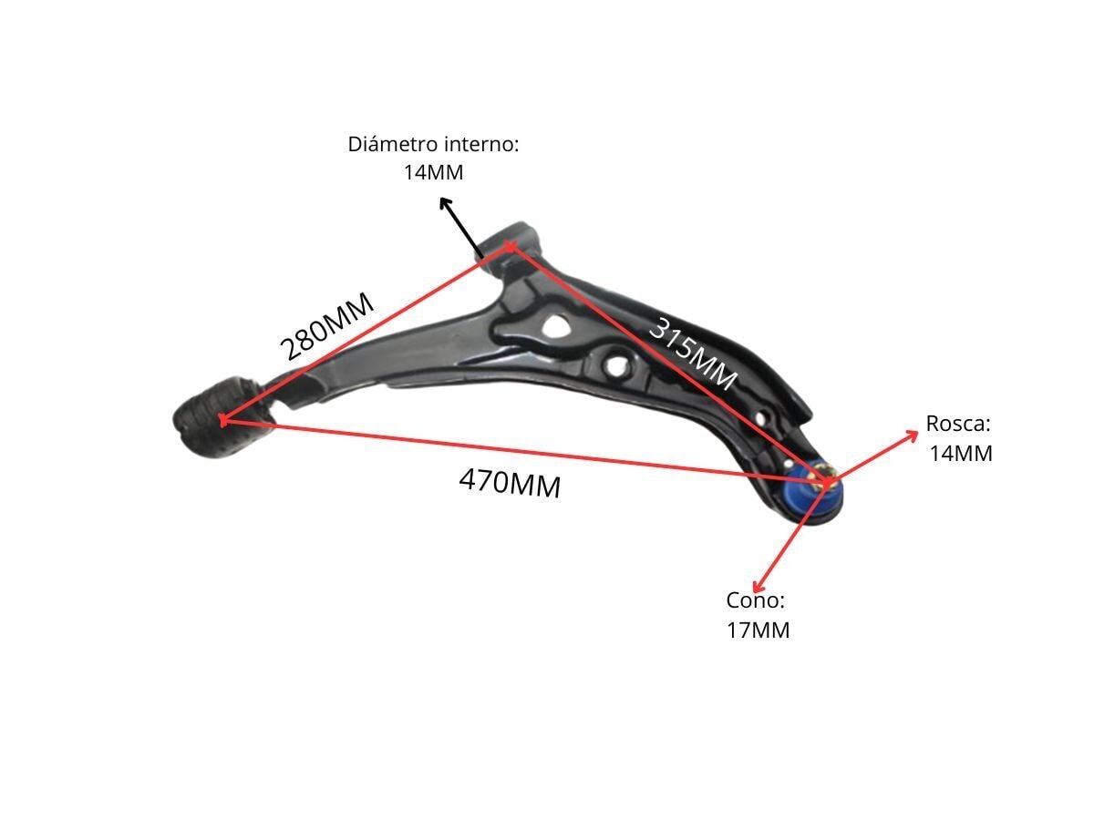 Parilla De Suspension Delantera Nissan Sentra B14 95-00 Der