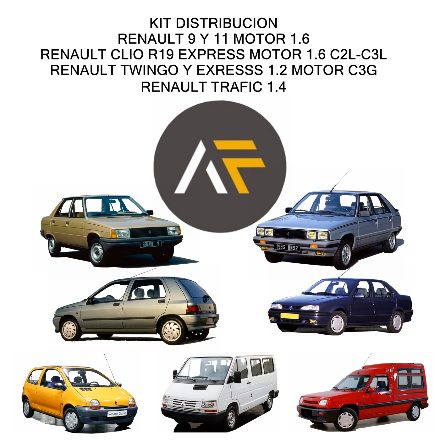 Kit Engranajes, Cadena, Tensor Y Cadena R 9/clio 1.6