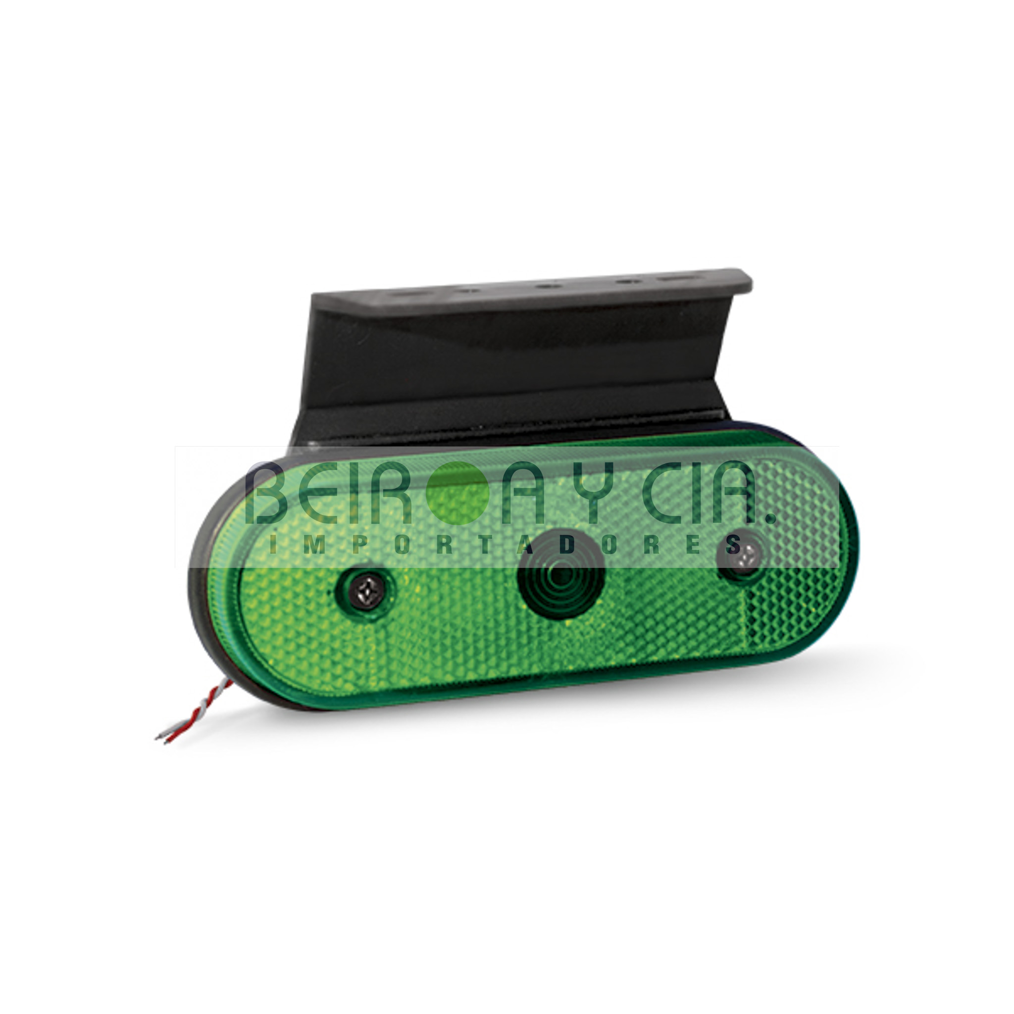 FAROL IMP. FACCHINI LATERAL OVAL LED 12/24V VERDE