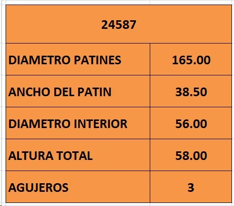Campana de freno trasera
