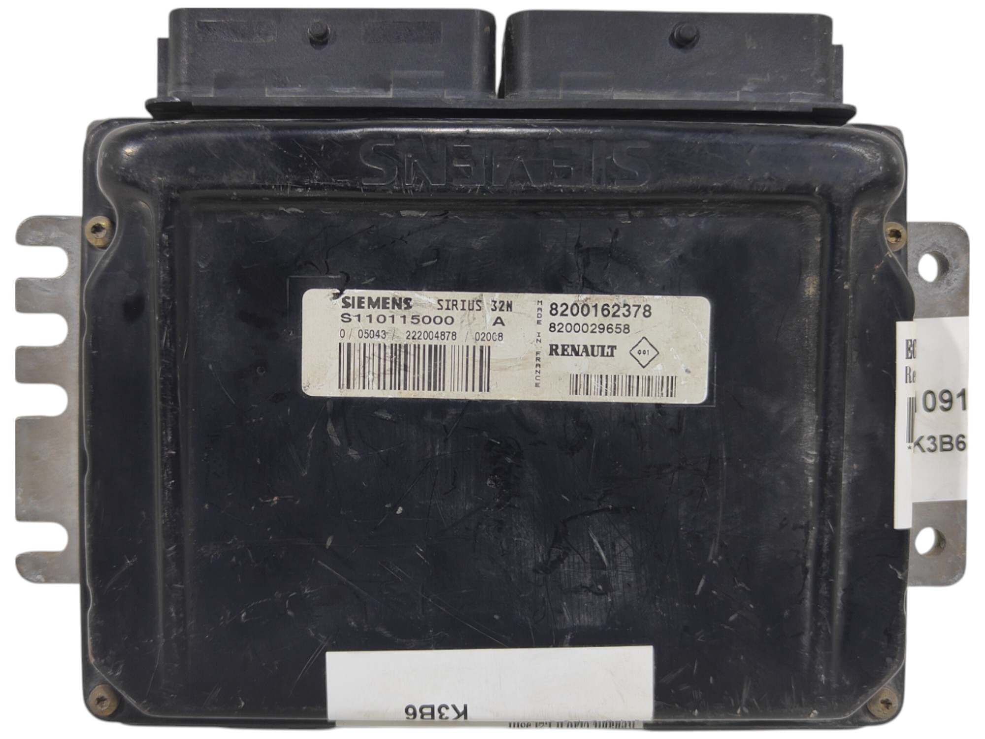 ECU de motor Renault CLIO II 1.2i 58HP , Ref: 10915-K3B6