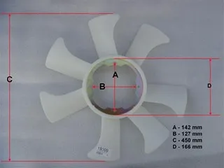 PALETA VENTILADOR NISSAN D21-D22-FRONTIER D