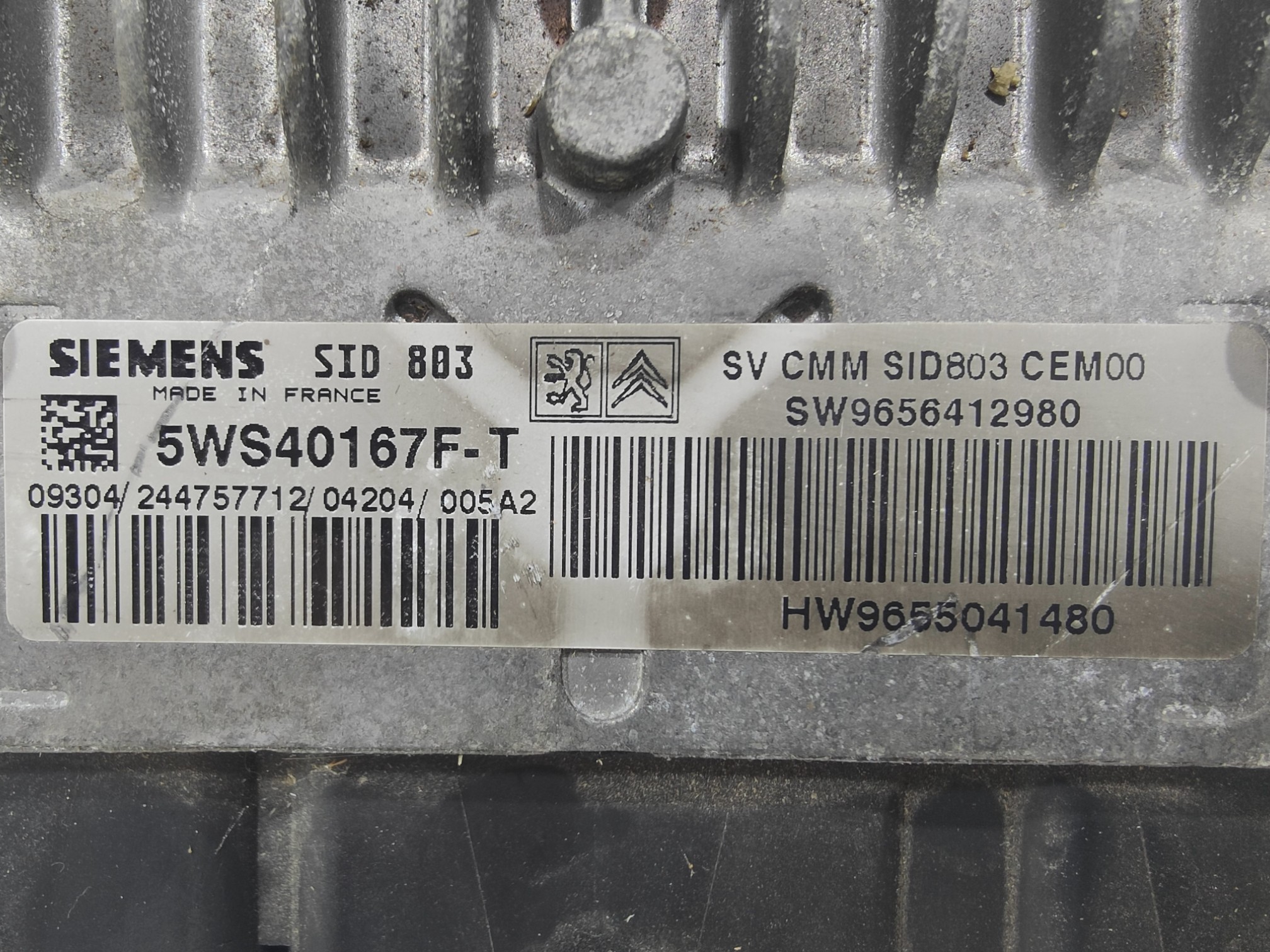 ECU de motor Peugeot 407 307 2.0 HDI 2004, Ref: 10936-K3B8