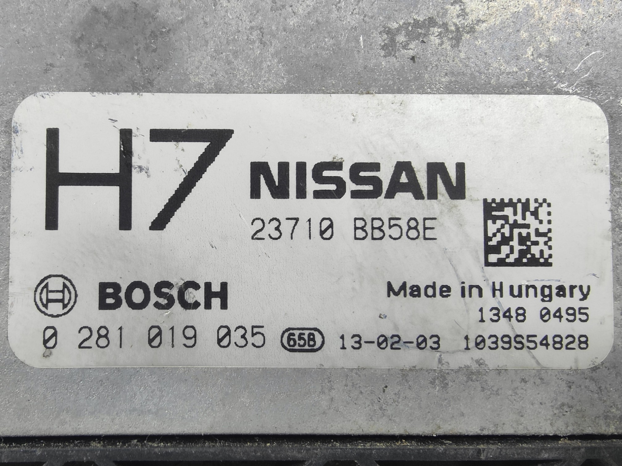 ECU de motor Nissan QASHQAI 1.6 DCI 96KW 130CV R9M 2013, Ref: 8128-K3C12