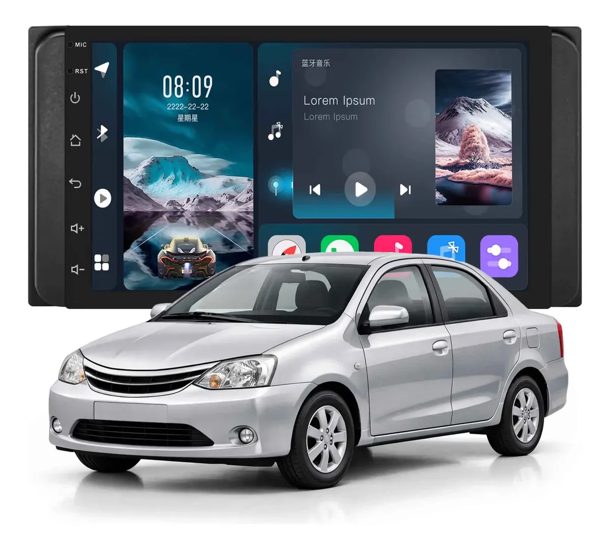 Central Multimedia Android 14 de 7″ para Chevrolet Vectra (2006 a 2012) – CarPlay y Android Auto Inalámbricos | 2GB RAM + 64GB