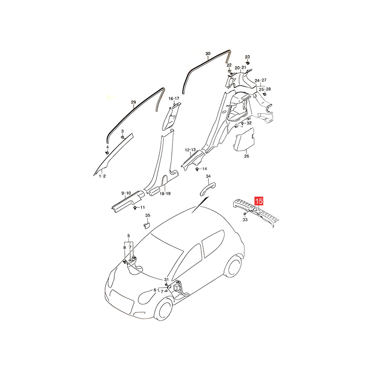 APLIQUE SUP. PANEL TRASERO -ORIGINAL